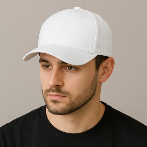 Image of Amazon Brand - Anarva Unisex Cotton Baseball Cap | Adjustable Strap | Breathable Eyelets | Sweatband | Casual Sports Cap for Men & Women