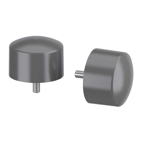 Ikea Raffig Silver - Fits Räcka and Hugad Curtain Rod