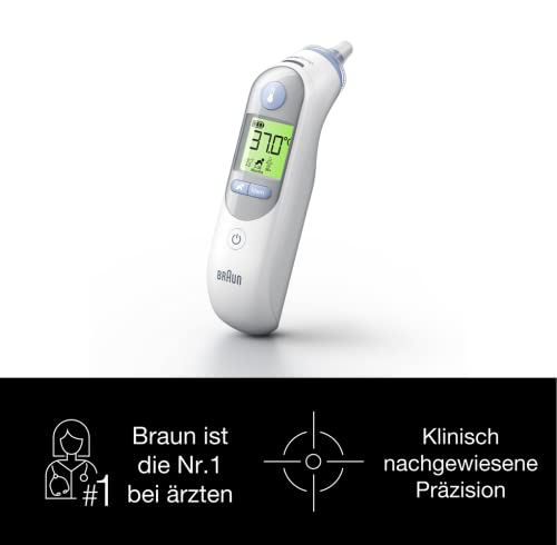 Braun ThermoScan 7 Ohrthermometer BRAIRT6520 | Age Precision Technologie | Farbcodiertes...