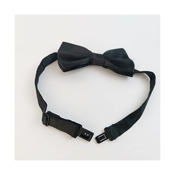 Koolmox dog bow tie black, adjustable bow tie dog collar for medium and large dogs cats pets wedding birthday graduation holiday homecoming costumes, 2-pack - image 6