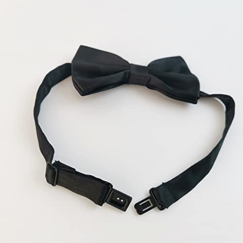 Koolmox dog bow tie black, adjustable bow tie dog collar for medium and large dogs cats pets wedding birthday graduation holiday homecoming costumes, 2-pack 5 Koolmox dog bow tie black, adjustable bow tie dog collar for medium and large dogs cats pets wedding birthday graduation holiday homecoming costumes, 2-pack - image 6