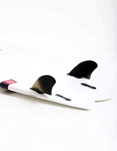 Fcs Ii Machado Keel Twin Fin Set - Black #TOP3