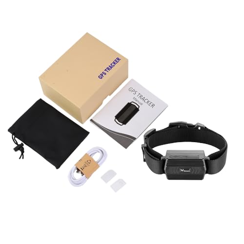 TKMARS 4G GPS mit Halsband, geeignet für Hunde/Schaf GPS-Tracker wasserdicht IP66 Wiedergabe historischer Pfad Echtzeit APP ohne ABO Großtiere Finder