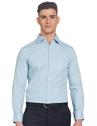 Image of Diverse Men's Cotton Printed Full Sleeve Regular Formal Shirt