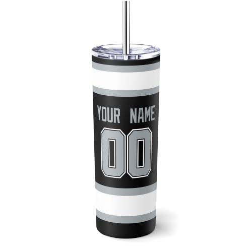 Image of ANTKING Los Angeles Tumbler 20oz Travel Mug Custom Name Number Gifts | Stainless Steel Insulated Coffee Cup for Men Women