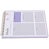 BESTonZON Bloc-Notes de Gestion du Temps Quotidien Violet Agenda de Travail Calendrier de ...