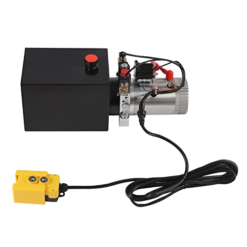 3KW Hydraulic Power Unit 12V 8 Quart Hydraulic Pump Single Acting 2850R/MIN Max Power Unit for Electric Forklift Trucks, Electric Forklift Trucks