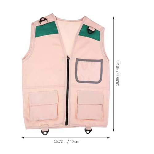 Boy Girl Explorer Cosplay Vest for Outdoor Adventures Multiple Pockets for Camping and Role Play Activities4