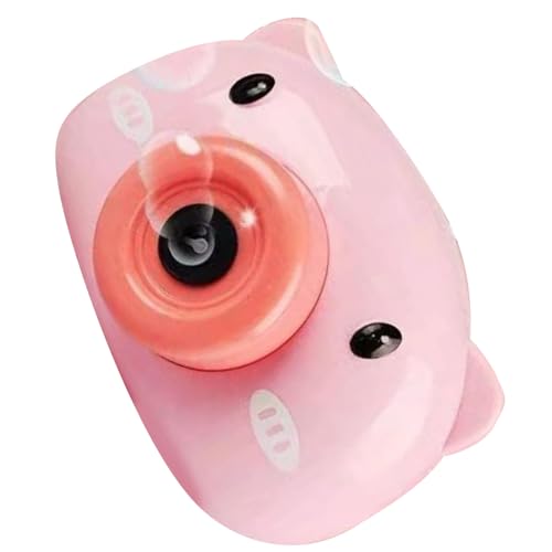 Kinder Blasenmaschine Elektrisch Automatisches Blasengerät Schweinchen Design Inklusive 2 Blasenflüssigkeiten Ideal für Garten Spielplatz Geburtstagsfeier Geschenk für und Mädchen
