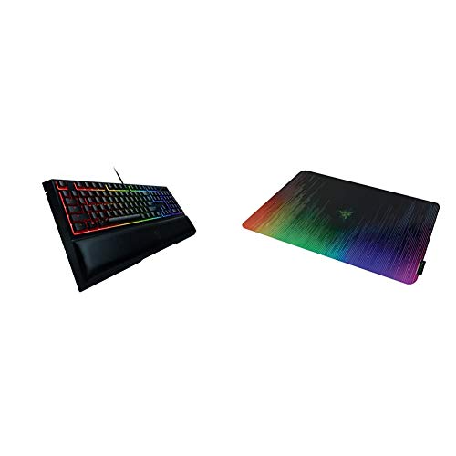 Razer Ornata Chroma Gaming Keyboard: Hybrid Mechanical Key Switches & Sphex V2 Gaming Mouse Pad: Ultra-Thin Form Factor - Optimized Gaming Surface - Polycarbonate Finish Razer Ornata Chroma Gaming Keyboard: Hybrid Mechanical Key Switches & Sphex V2 Gaming Mouse Pad: Ultra-Thin Form Factor - Optimized Gaming Surface - Polycarbonate Finish