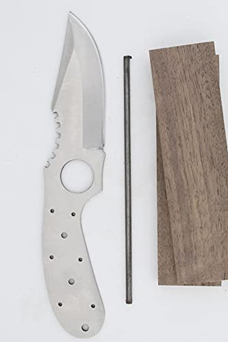 YUKON SKINNER KNIFE MAKING KIT - S183 - KNIFE MAKING SUPPLIES - (S183 WALNUT)