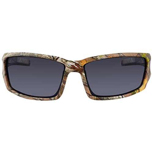 Image of Hornz Brown Forest Camouflage Polarized Sunglasses for Men - Aquabull - Free Matching Microfiber Pouch