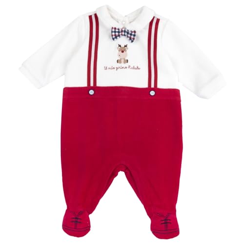 Chico Monos - Navidad, Bebé - Unisex, Rojo (5), 1 meses