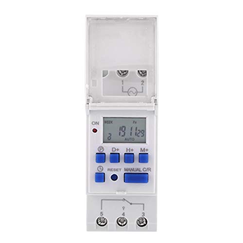 DEWIN Temporizador Digital, Temporizador Electrónico Programador Semanal Digital AC 220V