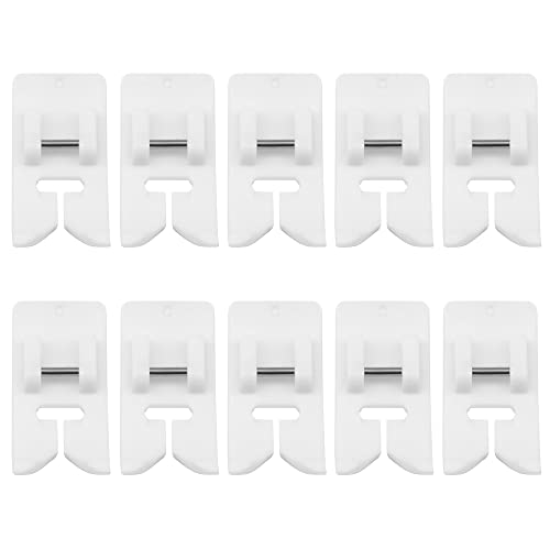 CENPEK Lot de 10 pieds à clipser en téflon antiadhésif pour machine à coudre Brother, Janome, Toyota, Singer