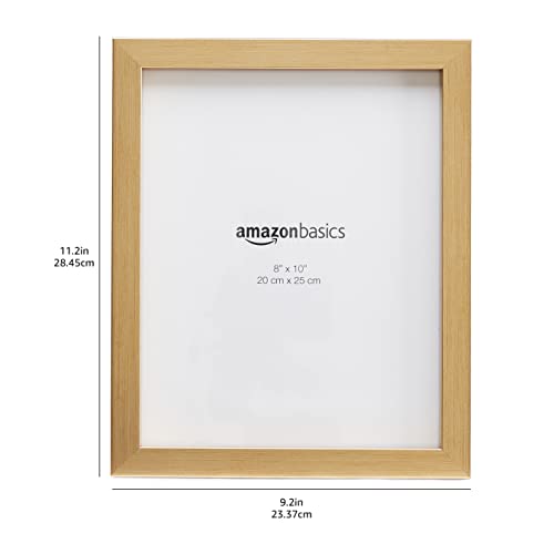 Amazon Basics Rectangular Photo Picture Frame, 8" X 10", Pack Of 5, Gold, 9.2 X 11.2 Inches #TOP5