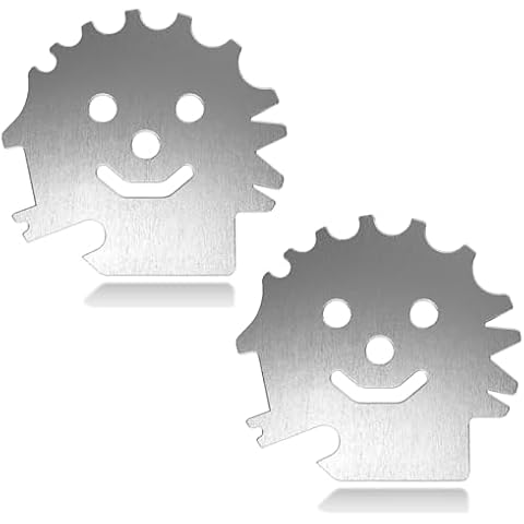 jkxoo 2Pack Stainless BBQ Grill Scraper for Outdoor Grill Cleaning, Grill Brush Bristle Free, Camping Gadgets, Safe Barbecue Grill Accessories, Cool Gadgets Stocking Stuffers for Men or Gifts for Dad Cover