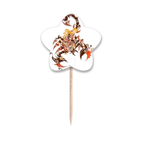 Cure-dents coloré Scorpion haut de gamme ornement cupcake