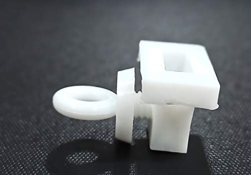 Image of FAPBADRI Heavy End Cap /Lock for C Channel /Curtain Track - Colour: White - Material: Plastic - 100 Pieces