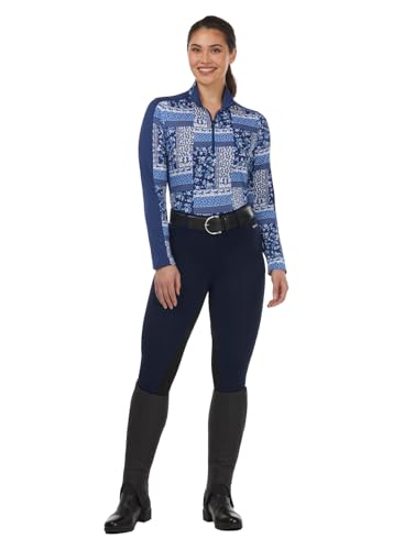 Image of Kerrits Women's Flex 3.0 Full Seat Horse Riding Tights | Flexible, Four-Way Stretch, Lightweight, Equestrian Leggings, Secure Grip, Pockets