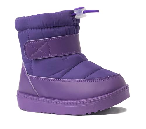 Image of REDVOLUTION Kids Boots Toddler Girls Cute Butterfly Bow | PomPom PU leather Boot (Toddler /Small Kid)