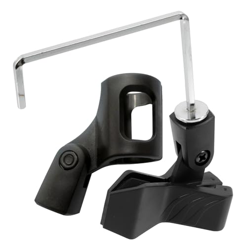 DIYEAH 1Set Portable Microphone Clip for Saxophone Metal Holder with Clamp Opening Design Vertical Support for Optimal Sound Easy Installation Compatible with Microphones