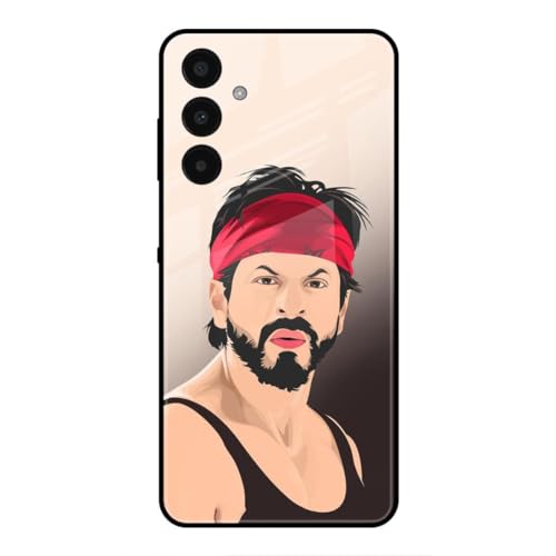 Image of SmashItUp Sharukh Khan | Actor | Bollywood Designer Printed TPU Metal Case Mobile Back Cover for Samsung A15 5G