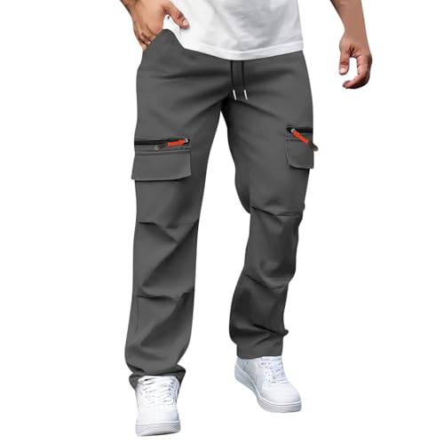 Man Loose Fit Trousers Pants for Mens Work Cargo Straight Leg Long Leg Fall Summer 2025