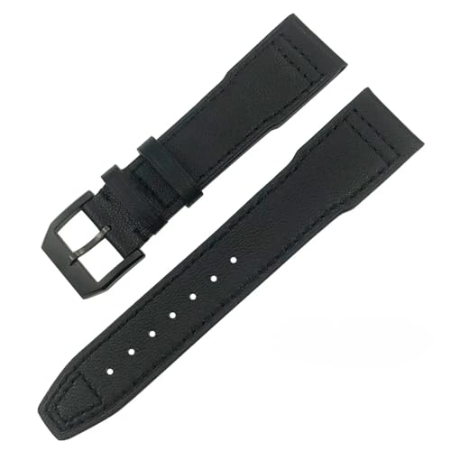 Bracelet cuir marron souple pour montre IWC Mark 18 IW3777 remplacer bracelet usé CZKE