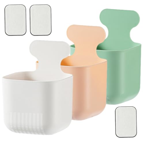 Ciieeo Organizador de Pared Multifuncional 3 Piezas, y Imán, Caja de Almacenamiento para Control Remoto y Artículos de Hogar, Soporte Montado para Escritorio y Oficina