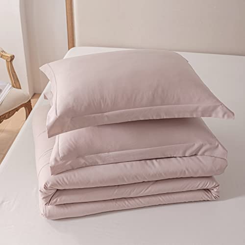 Sleepbella Queen Comforter Set, Dusty Pink Down Alternative Comforter Queen Size, Ultra Soft Brushed Microfiber Material, Extra Fluffy Comforter For All Seasons 3Pcs (1 Comforter, 2 Pillow Shams) #TOP2