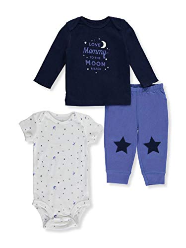 Ensemble 3 pièces bébé garçon motif étoiles 9 mois vêtement coton confortable