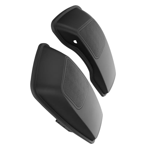Couvercle de sacoche moto 6x9'' avec grille haut-parleurs pour Road King et Electra Glide