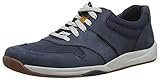 Material exterior: nobuk Clarks Langton Race, Zapatillas Hombre, Nubuck Azul Marino, 44 EU