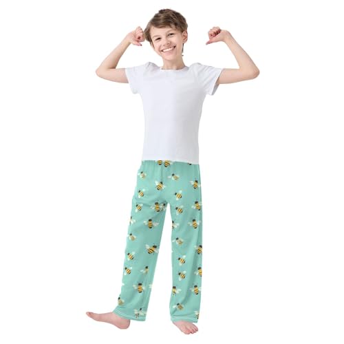 Pajama Bottoms, Pajamas Pant Cute Bees Cartoon Lounge Wear Casual Sleep Long Pants Soft Pjs Sleepwear2