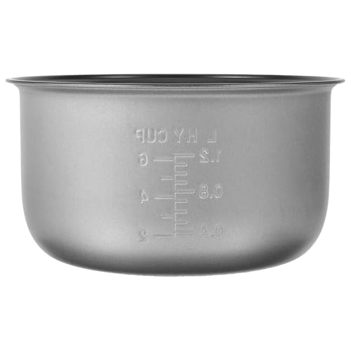 Operitacx Revestimiento para olla arrocera eléctrica de 3L, interior antiadherente de aleación de aluminio, interior de olla arrocera, repuesto para olla arrocera, olla arrocera