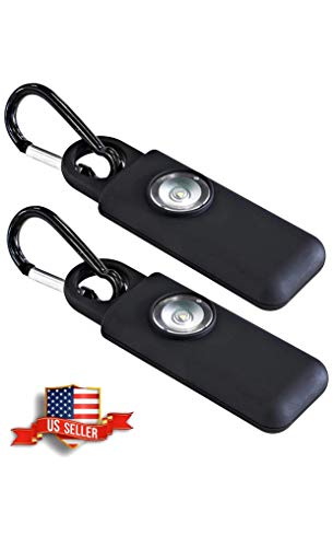 The Original Self Defense Siren – Safety Alarm for Women, Men, Children, Teens, & Elderly w/SOS LED Light & Carabiner. Self Defense Siren Keychain by Spartan Defense. 2 Units