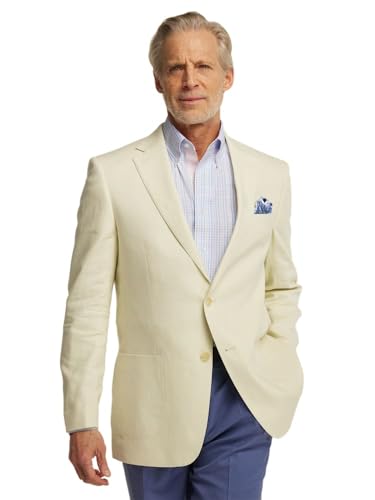 Paul Fredrick Men's Linen Blend Single Breasted Notch Lapel Sport Coat2
