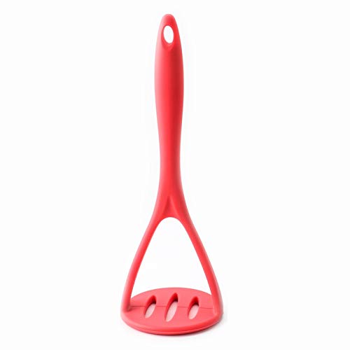 Basage New Silicone Potato Pressure Mud Mashed Potato Pressed Masher For Sweet Fruit Family Hotel Restaurant Use Red