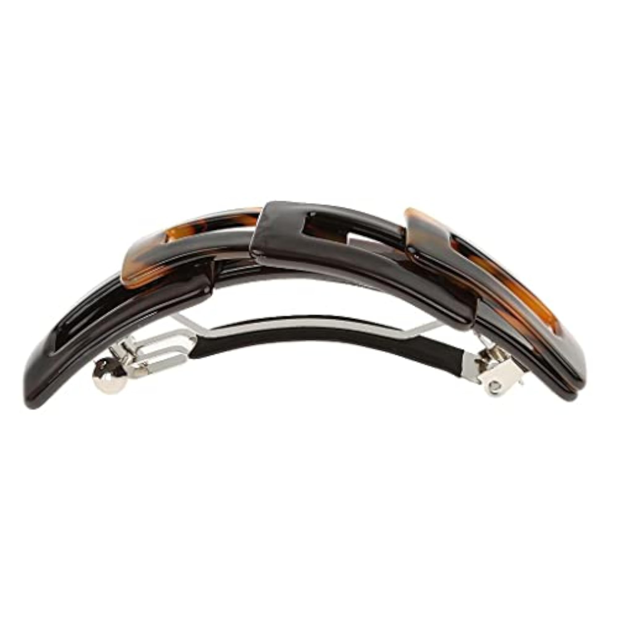Leopard Print Large French Barrette Ponytail Holder, Stylish