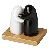 Saleros de cocina de abrazo, saleros de mesa de cerámica, set salero y...