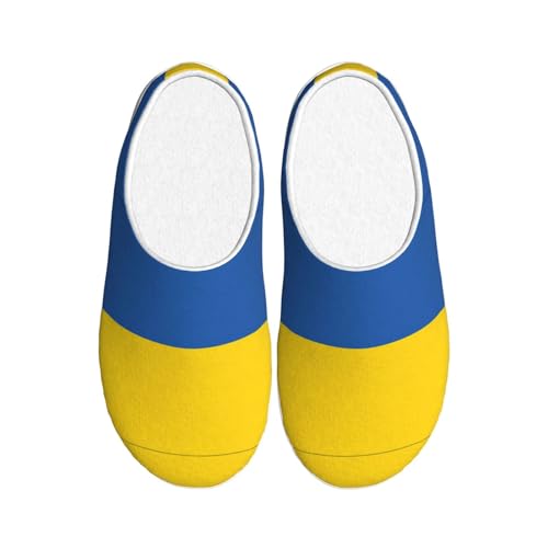 Chaussons peluche Ukraine pour l'hiver au coin du feu pantoufles EdWal noir 39