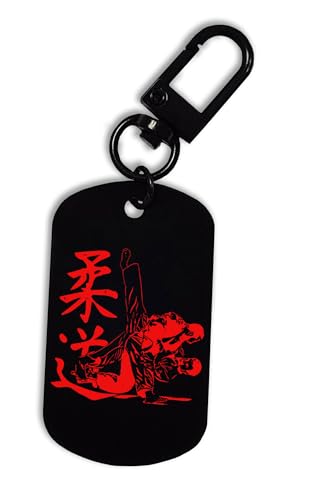 Judo Artes Marciales Kanji Llavero Mosquetón, Llavero, Etiqueta