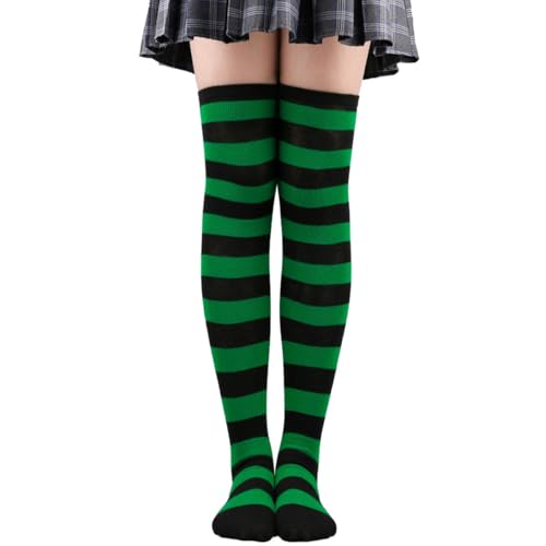 Image of Knee High Socks Women Crazy Socks Striped