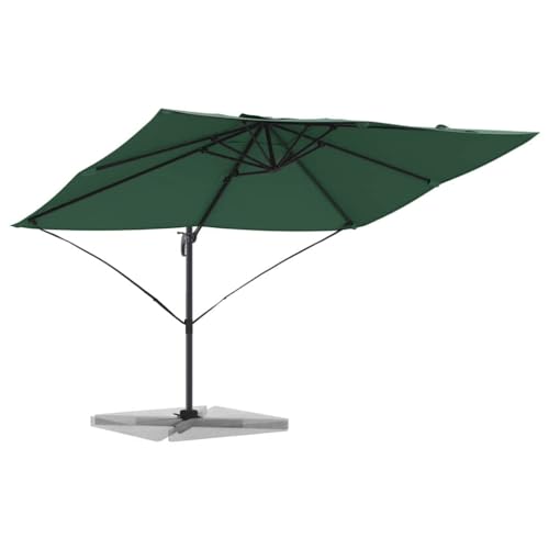 Sombrilla de jardín giratoria 360° con manivela para proteger toda la terraza 3