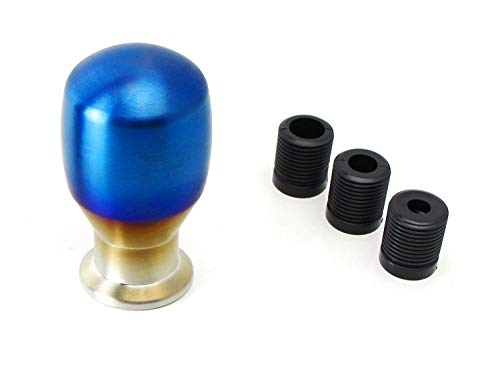 Ijdmtoy Burnt Titanium Finish Jdm Drop Shape Shift Knob Universal Fit Compatible With Most Car 4 5 6 Speed Manual Or Automatic Etc. #TOP2