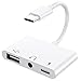 Produktbild Uniytriox Adapter USB C auf USB mit Adapter USBC auf Klinke und Schnellladegerät Kompatibel mit iPhone 17/16/15, Pad, Mac, Galaxy, Laptops und Andere Typ-C-Geräte, Typ C auf Jack Aux Audio Kopfhörer
