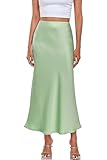Caractéristiques : taille haute, taille élastique, ligne A, solide, jupe maxi, jupe midi. Taille plissée hautement élastique et ourlet évasé élégant pour une variété de corps.