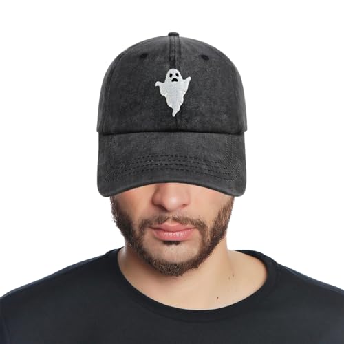 Gorro Baseball de Halloween Ghost bordado ajustable miniatura 6