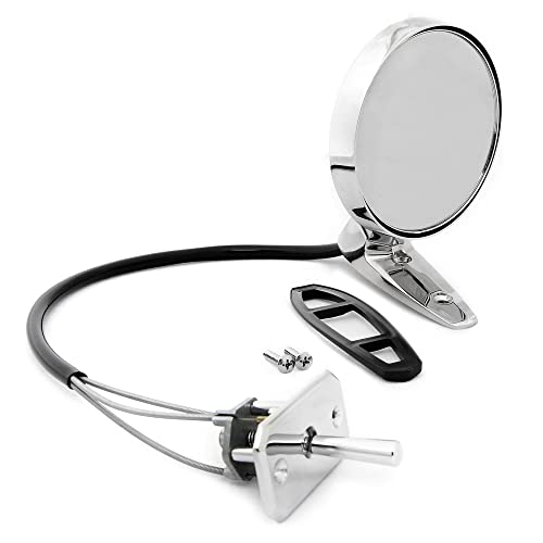 Outside Mirror Remote Driver Side For 1965-1966 Ford Mustang
